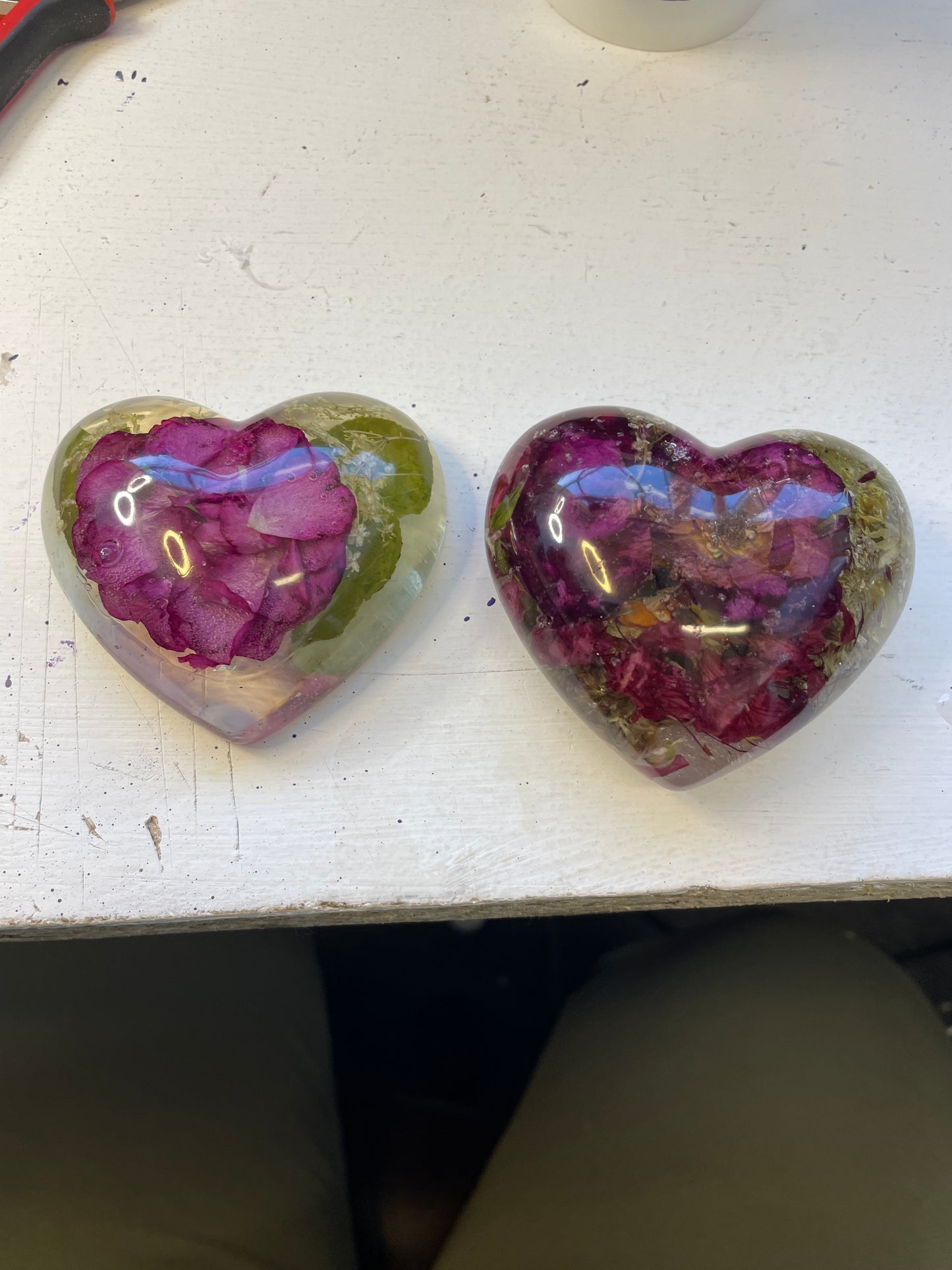 Handmade Resin Flower Preservation Heart – A Timeless Keepsake