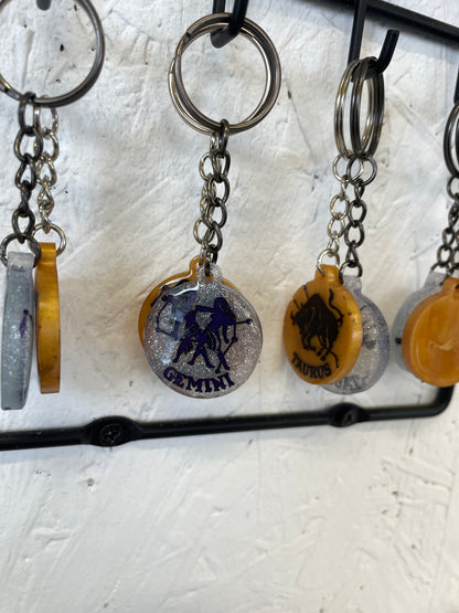 Zodiac keyrings