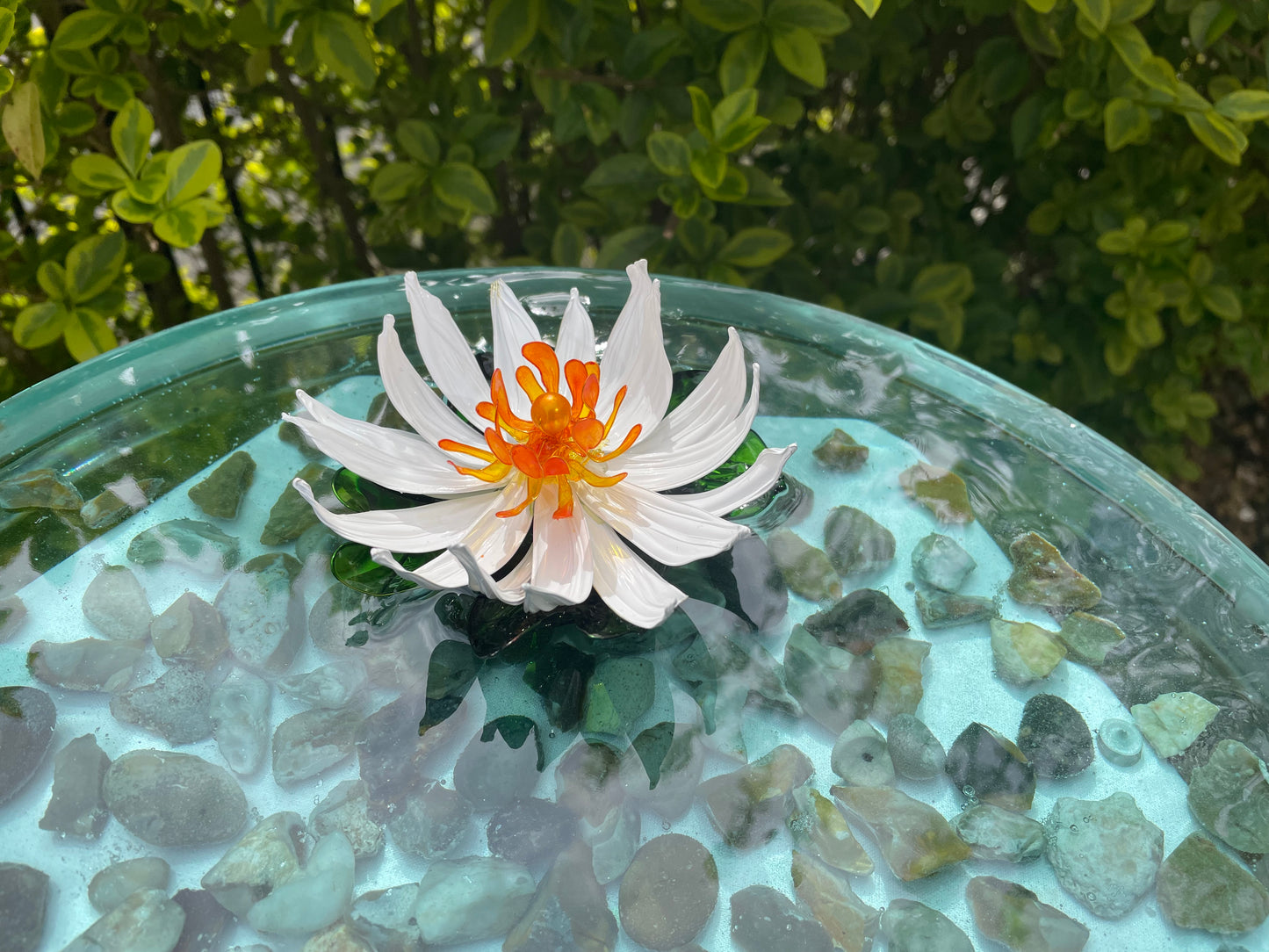 Realistic Resin Koi Pond Table