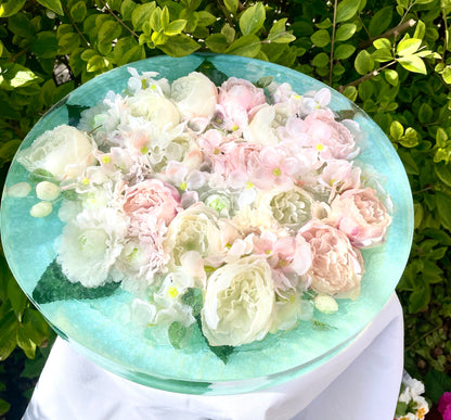 Silk Flower Resin Art